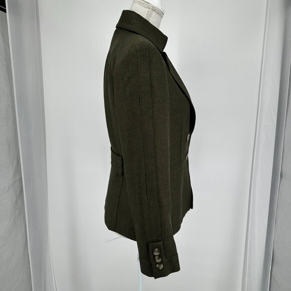 ANTIONIO MELANI Olive Green Business Blazer size 4 - Picture 2 of 8